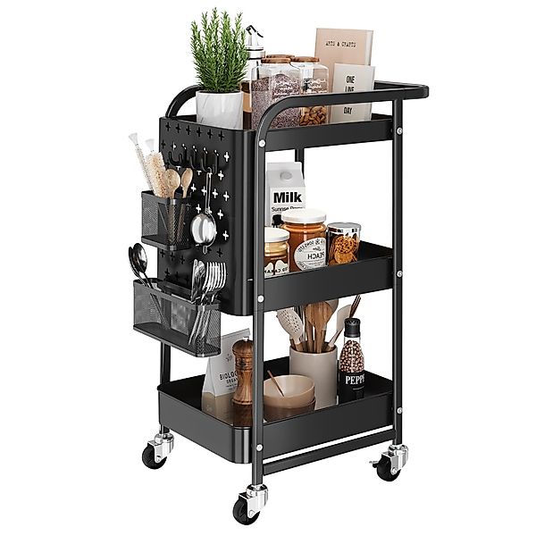 BlingBin Servierwagen mit 3 Ebenen Küchenwagen günstig online kaufen