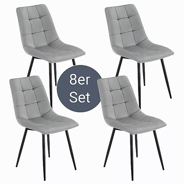 Juskys Esszimmerstuhl Blanca (8 St), bequeme günstig online kaufen