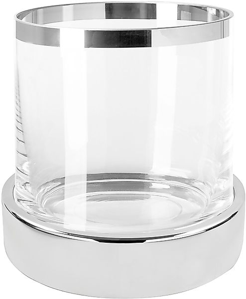 Fink Windlicht "EMPIRE", (1 St.), Kerzenhalter, Dekoglas mit Platinumauflag günstig online kaufen