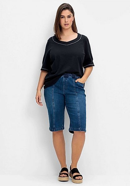 Sheego Jeansshorts Jeans-Bermudas günstig online kaufen