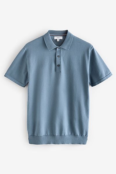 Next Poloshirt Kurzärmeliges Strick-Polohemd, Regular Fit günstig online kaufen