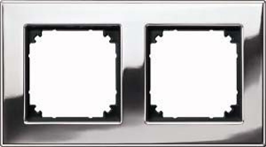 Merten Metallrahmen 2f.chrom waage/senkrecht 475239 - 475239 günstig online kaufen