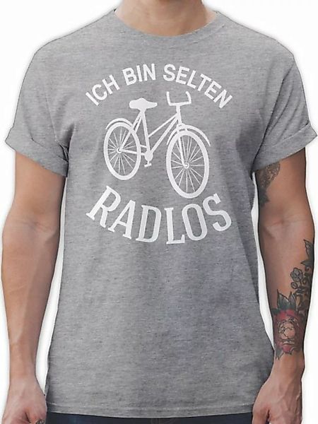 Shirtracer T-Shirt Ich bin selten Radlos Sprüche Statement günstig online kaufen