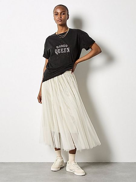 Apricot Tüllrock Tüllrock aus schimmernder Meshware günstig online kaufen