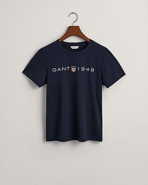 Gant T-Shirt REG PRINTED GRAPHIC T-SHIRT mit einem Retro-Wappengrafik günstig online kaufen