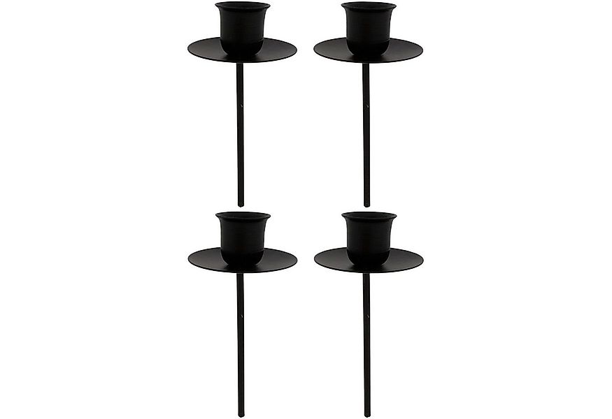 Annastore Kerzenhalter 4 x aus Metall mit Pick für Adventskranz (Adventsker günstig online kaufen