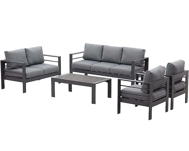 MeXo Gartenlounge-Set Terrassenmöbel Set 6-7 Personen günstig online kaufen