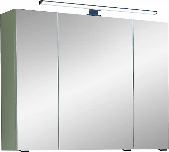 Saphir Badezimmerspiegelschrank "Quickset 500, 3 Türen, 80cm breit, LED-Auf günstig online kaufen