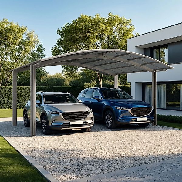 Ximax Carport Portoforte-60 M-Ausführung Edelstahl-Look günstig online kaufen