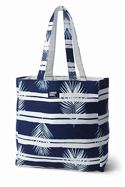 Faltbare Strandtasche, Damen, Größe: Einheitsgröße Erwachsener, Blau, Baumw günstig online kaufen