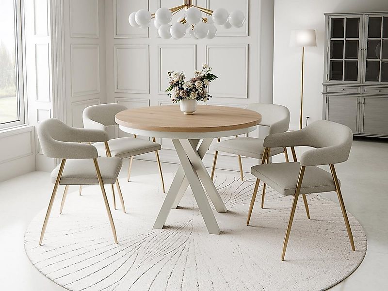 Compleo Esstisch Esszimmer, Modern, Japandi, Industrial - Küchentisch - Run günstig online kaufen