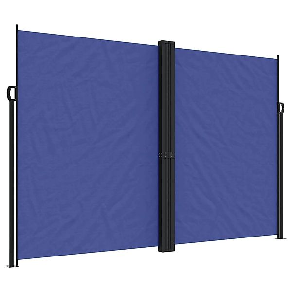 furnicato Seitenmarkise Ausziehbar Blau 220x1000 cm günstig online kaufen