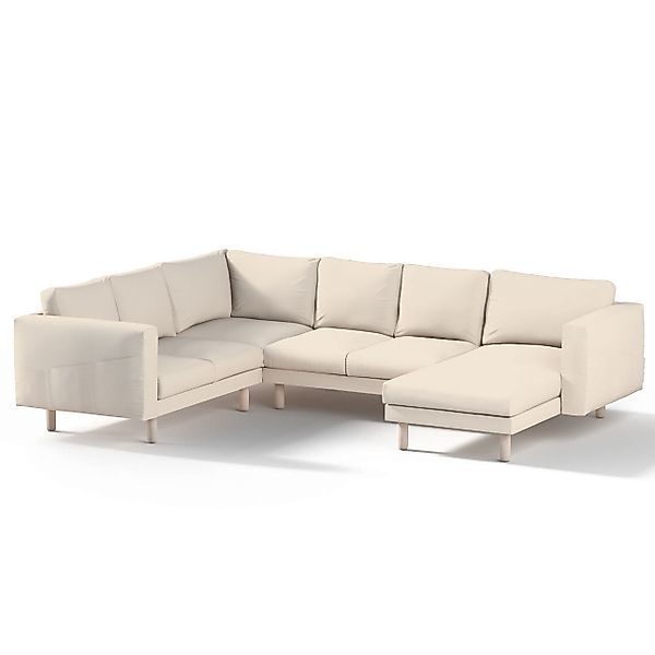 Bezug für Norsborg 5-Sitzer Ecksofa mit Recamiere, naturweiß, Norsborg Bezu günstig online kaufen