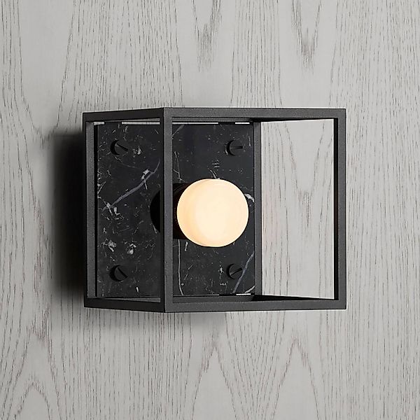 Buster + Punch Wandleuchte Caged Wall small, Marmor schwarz günstig online kaufen