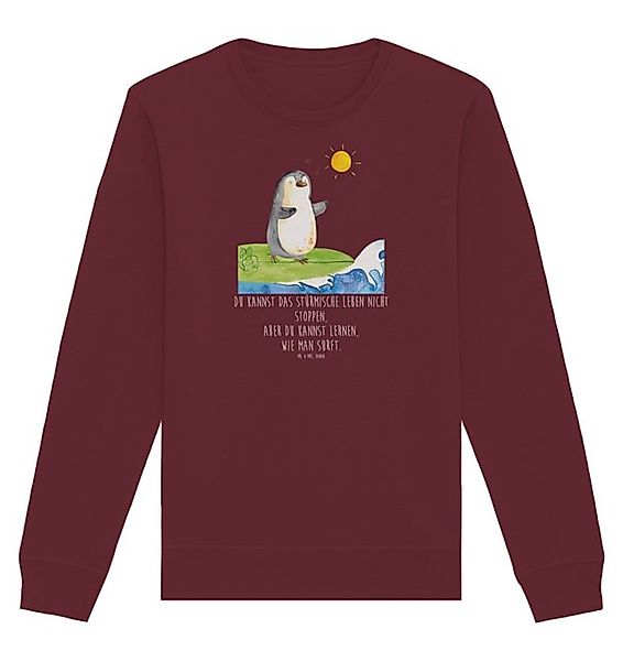 Mr. & Mrs. Panda Longpullover Größe XXL Pinguin Surfer - Burgundy - Geschen günstig online kaufen