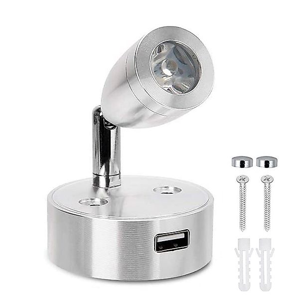 Rosnek LED Wandstrahler 12-24V, 360 ° günstig online kaufen