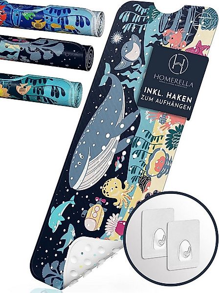 Homerella Badematte rutschfest Kinder - 100% BPA frei Inkl. 2 Haken zum Auf günstig online kaufen