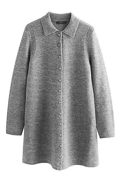 Next Strickkleid Langärmeliges Strickkleid mit Knopfleiste (1-tlg) günstig online kaufen