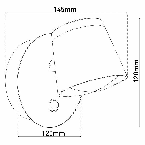 LED-Wandleuchte Tondo Akku, magnetisch, schwarz günstig online kaufen