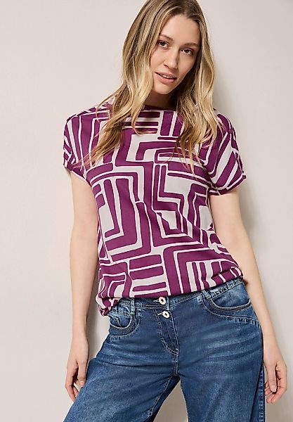 Cecil T-Shirt, mit All-Over Print günstig online kaufen