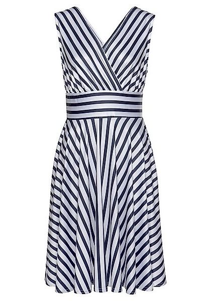 LASCANA Sommerkleid, mit Streifenprint, Wickelkleid, tailliertes Minikleid, günstig online kaufen