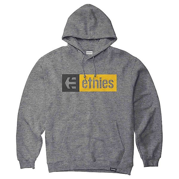 Etnies New Box Hoodie Mit Halbem Reißverschluss S Grey / Black / Yellow günstig online kaufen