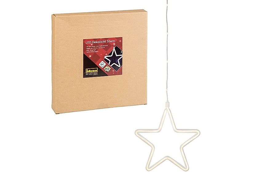 Idena LED Stern Idena 30199 - LED Deko Licht in Warmweiß, Deko-Leuchtstern günstig online kaufen