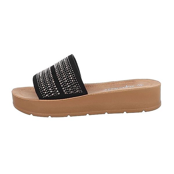 Ital-Design Damen Mules Freizeit Plateausandaletten Flach günstig online kaufen