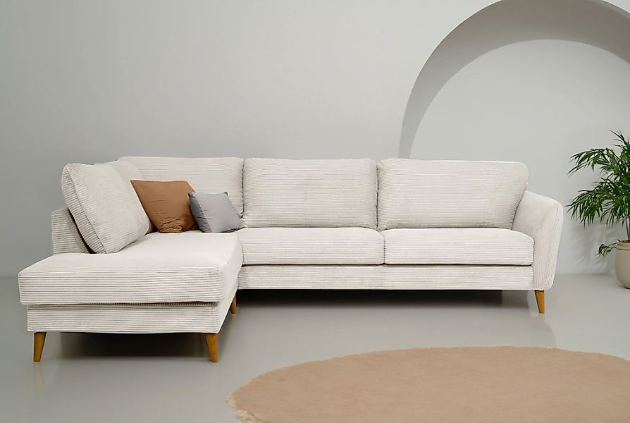 Home affaire Ecksofa "MARSEILLE 278/202 cm, L-Form, Ottom. rechts/links, ve günstig online kaufen