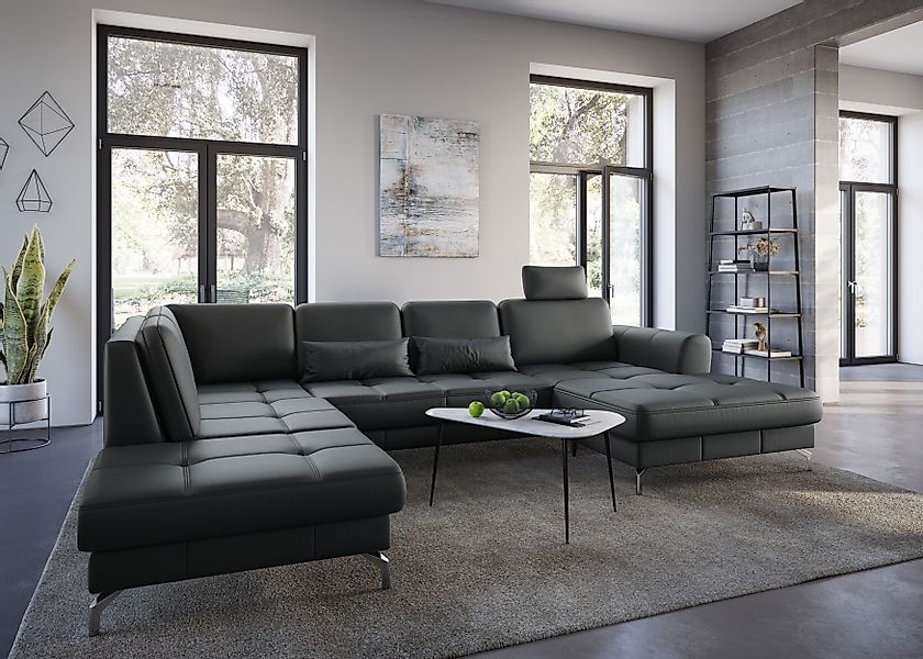 sit&more Wohnlandschaft »Bendigo U-Form« inklusive Sitztiefenverstellung, B günstig online kaufen