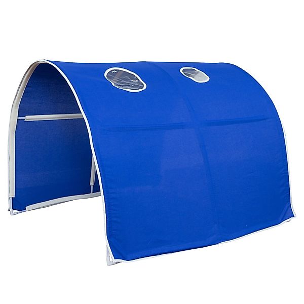 Homestyle4u Tunnel Bogen Zelt Bettzelt Blau für Hochbett günstig online kaufen