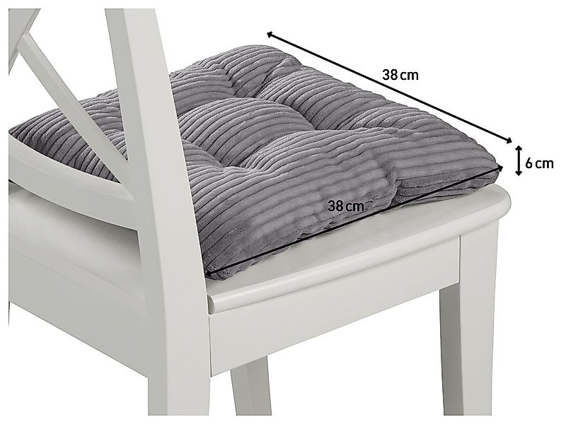 XDREAM Stuhlkissen Sitzkissen Set (2er & 4er) für Stühle und Bänke, robuste günstig online kaufen