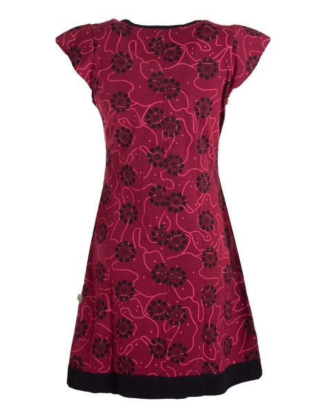 Vishes Tunikakleid Damen kurzarm Longshirt-Kleid Mini-Kleid günstig online kaufen