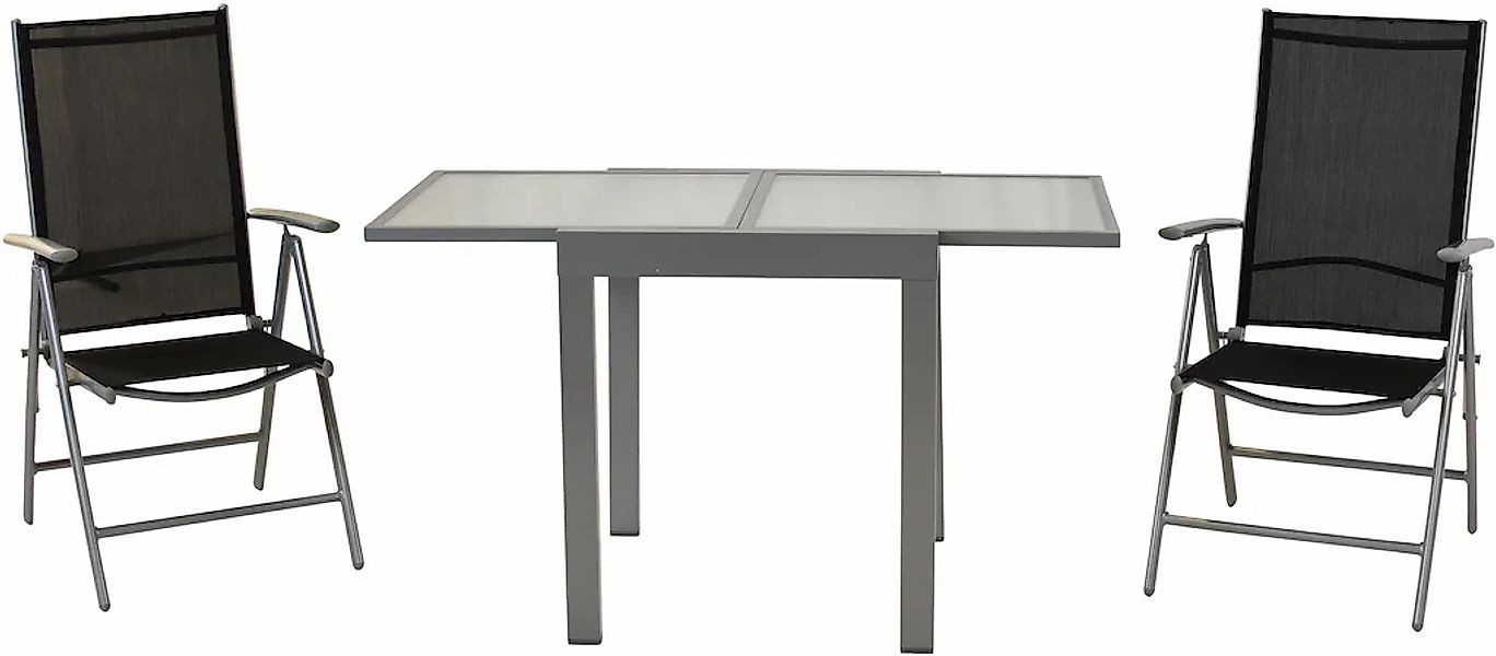 MERXX Balkonset "Amalfi", mit ausziehbarem Tisch: 65/ 130 cm günstig online kaufen