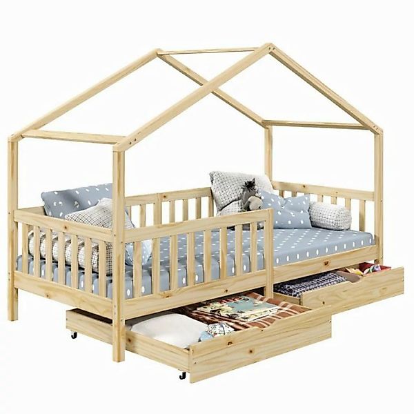 IDIMEX Kinderbett ELEA, Hausbett Montessori Bett Kinderbett Tipibett 90 x 2 günstig online kaufen