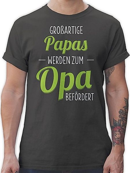 Shirtracer T-Shirt Großartige Papas werden zum Opa befördert Opa Geschenke günstig online kaufen