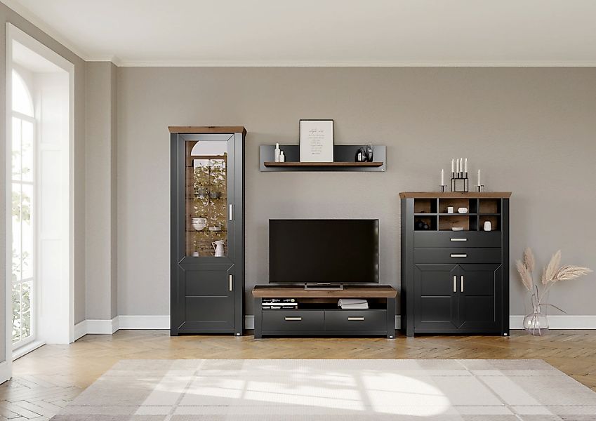 set one by Musterring Wohnwand "York" 4 Stk. tlg. günstig online kaufen