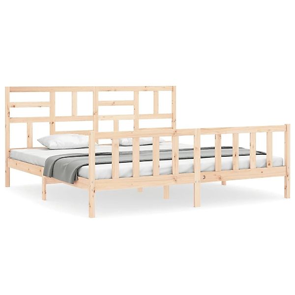 vidaXL Massivholzbett mit Kopfteil 3193091 günstig online kaufen