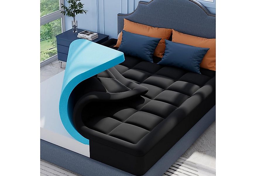 Elemuse, Topper H3/H4 Gel Memory-Schaum Matratzentopper, Waschbar Bezug, 7 günstig online kaufen