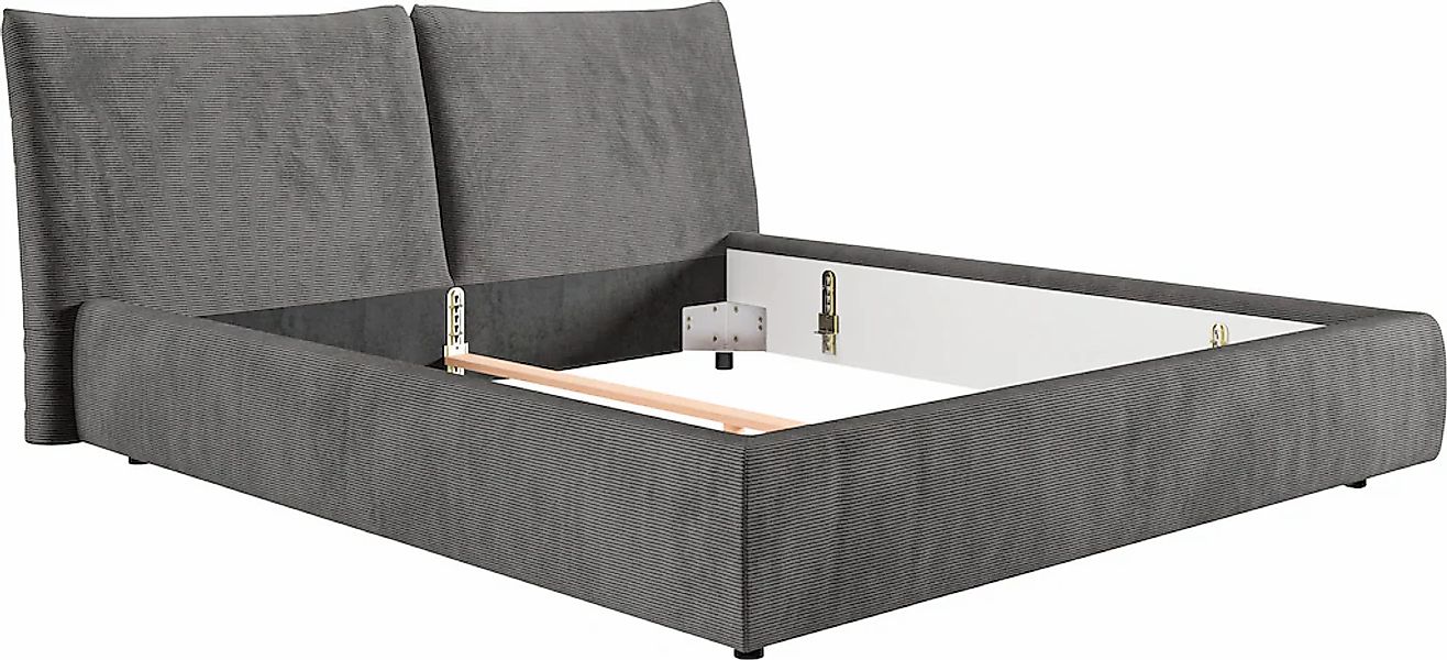 Places of Style Polsterbett "Priora in 4 Breiten bis 200cm", auch in NaturL günstig online kaufen
