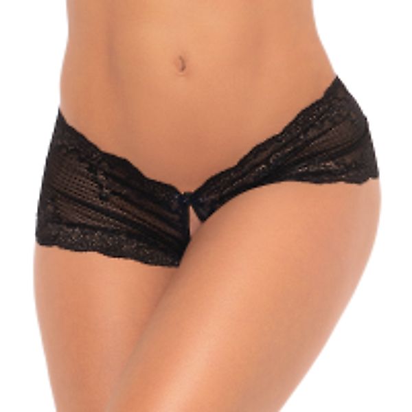 Shorts aus Spitze ohne Schritt - L/XL - Schwarz günstig online kaufen
