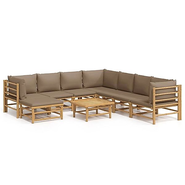 vidaXL Gartenlounge-Set 9-tlg. Garten-Lounge-Set mit Kissen günstig online kaufen