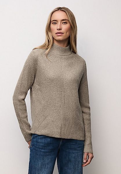STREET ONE Stehkragenpullover im soften Baumwoll-Mix günstig online kaufen