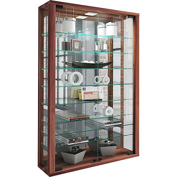 ebuy24 VitrosaMini Vitrinenschrank Wandhängend mit Spiegel 2 Glastüren Inkl günstig online kaufen