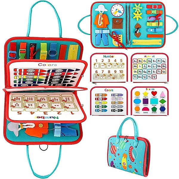 OKWISH Lernspielzeug Montessori Busy Board Kinder günstig online kaufen
