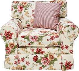 Home affaire Sessel "Laura K" Geblümter Polstersessel, creme Weiß, 110x97x9 günstig online kaufen
