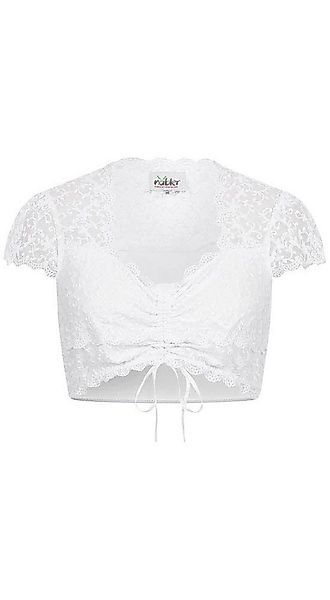 Nübler Dirndlbluse Dirndlbluse Kurzarm Lisa in Weiß von Nübler günstig online kaufen