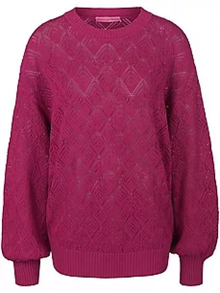 Rundhals-Pullover Marcel Ostertag pink günstig online kaufen