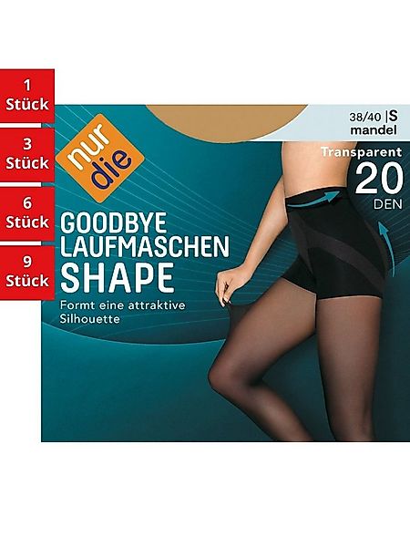Nur Die Feinstrumpfhose Goodbye Laufmaschen Shape 20 DEN Damen (1er/3er/6er günstig online kaufen