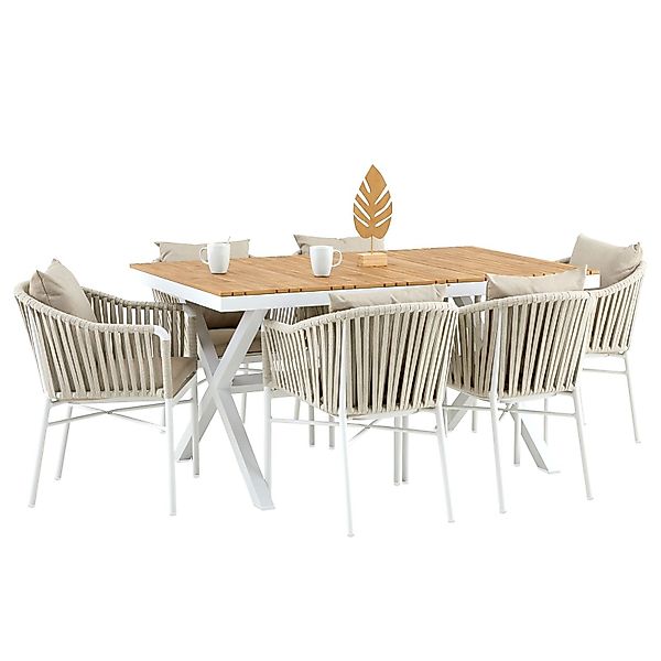 IDIMEX Garten-Essgruppe ISOLA, Gartenmöbel Set, 6 günstig online kaufen